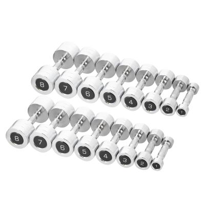 3. ZESTAW HANTLI CHD 2 x 1 - 8 KG (72 KG) + STOJAK STR36 HMS