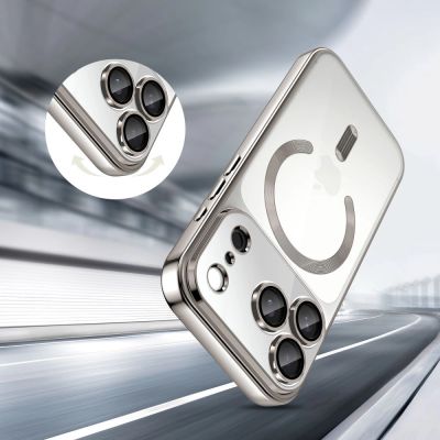 4. Etui Tech-Protect MagFlex MagSafe na iPhone 17 Pro Max - przezroczysto-srebrne