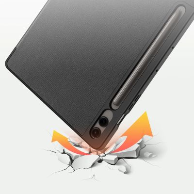 11. Etui z ekoskóry Dux Ducis Domo z podstawką do Samsung Tab S10+ / S9+ / S9 FE+ - czarne