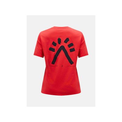 4. Koszulka PEAK PERFORMANCE Explore Graphic Tee Women czerwony