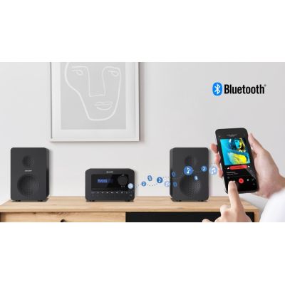 2. Sharp TOKYO DAB+ HI-FI Micro System System micro domowego audio 40 W Czarny