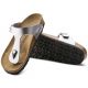 3. Japonki damskie Birkenstock Gizeh Birko-Flor srebrne regular szerokie (0043851)