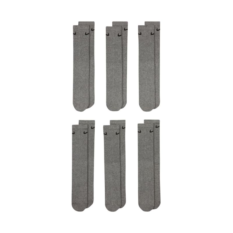 Skarpety Nike Everyday Cush Crew 6 par szare SX7666 064