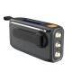 3. Extralink RADIO AWARYJNE BLUETOOTH SOLARNE Z KORBKA DYNAMO POWERBANK 4000MAH Z LATARKA SOS BT-4000 Przenośny Analogowe i cyfrowe Czarny, Pomarańczowy