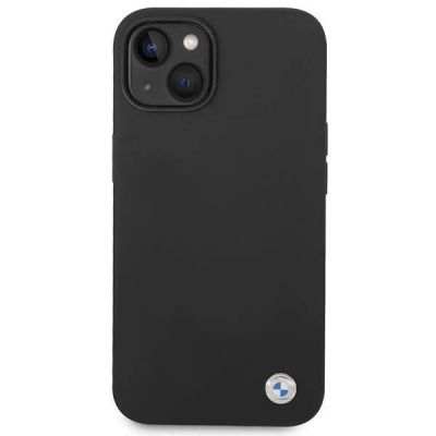 3. Etui BMW Silicone Metal Logo na iPhone 14 Plus - czarne