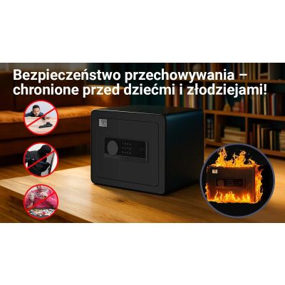 13. Extralink Lock Star A6-25 | Sejf elektroniczny | na kod