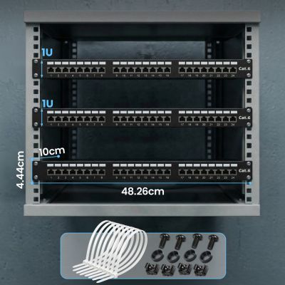 14. Patch panel Extralink  EX.9830 (1U; kat. 5e; 24xRJ-45)