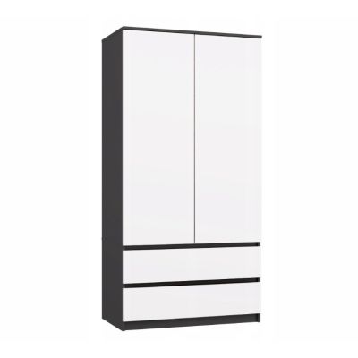 SZAFA MALWA SS-90 ANTRACYT / BIEL KOMPLET