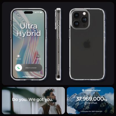 15. Etui Spigen Ultra Hybrid na iPhone 15 Pro - przezroczysto-matowe