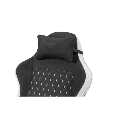 10. TACENS MARS MGC-X FABRIC Black/White - fotel gamingowy
