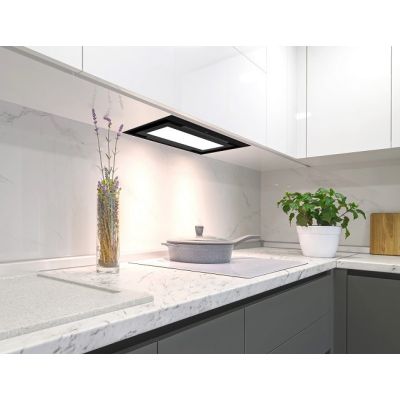 4. Okap AKPO WK-12 EVITA CZARNY PÓŁMAT 60 CZARNE SZKŁO 450