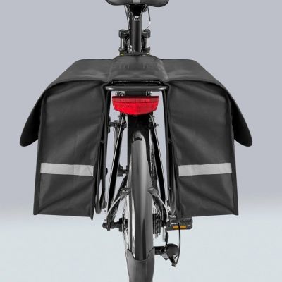 8. Wozinsky sakwa rowerowa na bagażnik podwójna 28 l czarna (WBB34BK)
