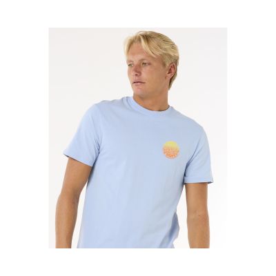 2. Koszulka RIP CURL Wettie Passage Icon Tee niebieski
