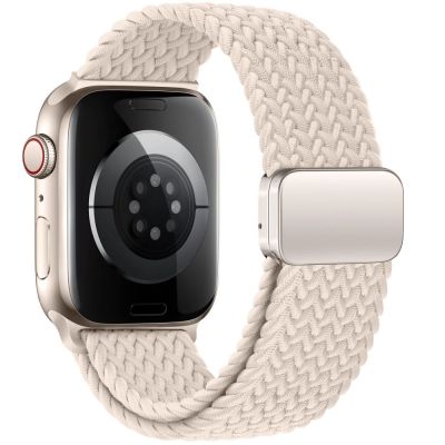 3. Pasek Tech-Protect Nylonmag na Apple Watch 4 / 5 / 6 / 7 / 8 / 9 / SE (38 / 40 / 41 mm) - beżowy