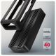 4. Axagon EEM2-40G obudowa do dysków twardych Obudowa SSD Czarny M.2