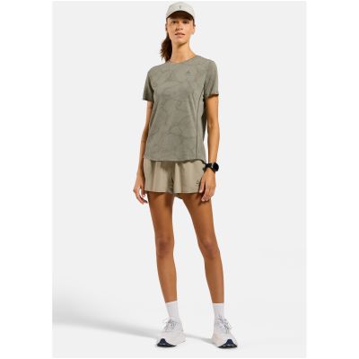 4. Koszulka damska Odlo ZEROWEIGHT ENGINEERED CHILL-TEC T-shirt crew neck s/s szara