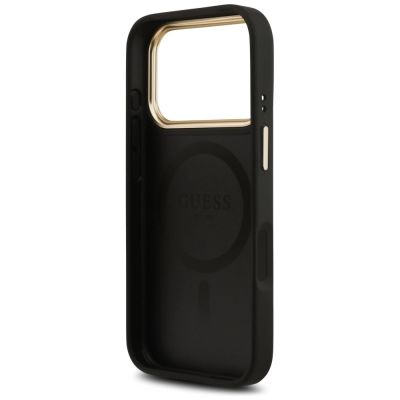 7. Etui Guess 4G PU Classic Logo MagSafe na iPhone 17 Pro - czarne