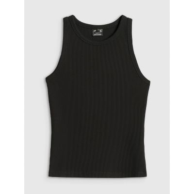5. Top slim z prążkowanej dzianiny damsk 4F 4FRSS26TSLEF338-20S