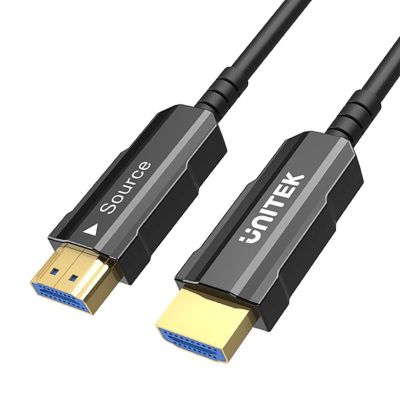 14. UNITEK KABEL OPTYCZNY HDMI 2.0 Active Optical Cable 4K 60HZ 20M