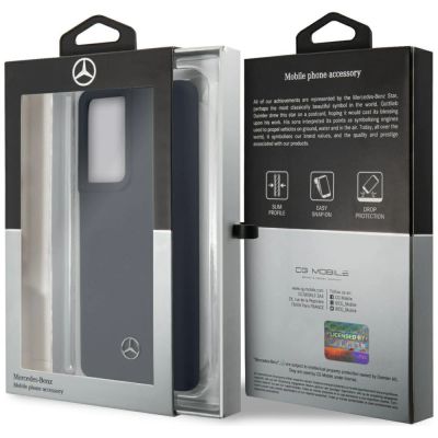 8. Etui Mercedes Silicone Line na Samsung Galaxy S21 Ultra - niebieskie