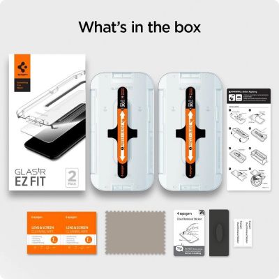 8. Szkło hartowane Spigen Glas.tR EZ Fit na iPhone 12 / iPhone 12 Pro - 2 szt.