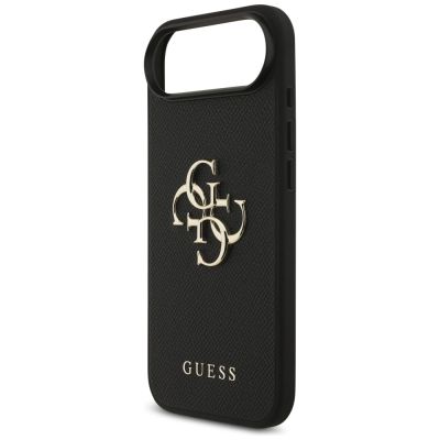 6. Etui Guess Grained Big 4G & Classic Logo na iPhone Air - czarne