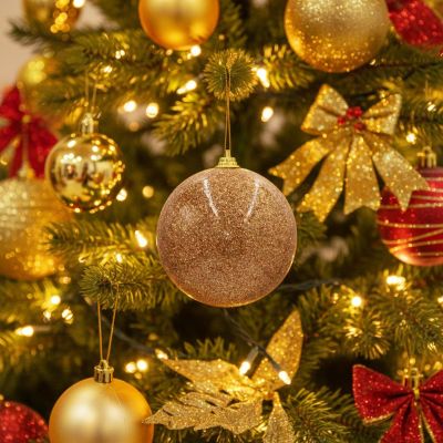 13. BOMBKA PLASTIKOWA BEZPIECZNA 8CM MICA ZŁOTY