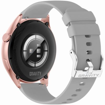 10. Smartwatch Gravity Różowe Złoto Pasek + Bransoleta GT11-8