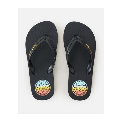 3. Japonki plażowe RIP CURL Wetty Fade Bloom Open Toe - Bo czarne