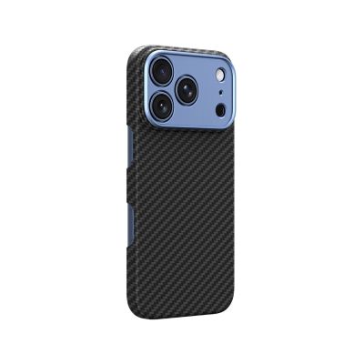 4. Etui AMAZINGTHING Titan Max Lens na iPhone 18 Pro Max z włókna aramidowego z osłoną aparatu kompatybilne z MagSafe - niebieskie