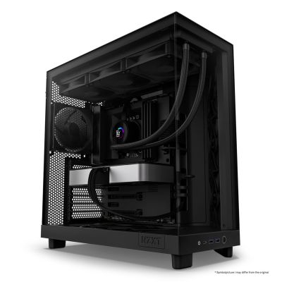 12. NZXT OBUDOWA KOMPUTEROWA NZXT OBUDOWA H6 FLOW MIDI TOWER Z OKNEM CZARNA