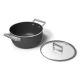 10. Smeg CSF2412BLM Kochtopf, 20 cm, Keramik, Edelstahlgriff, Mattschwarz