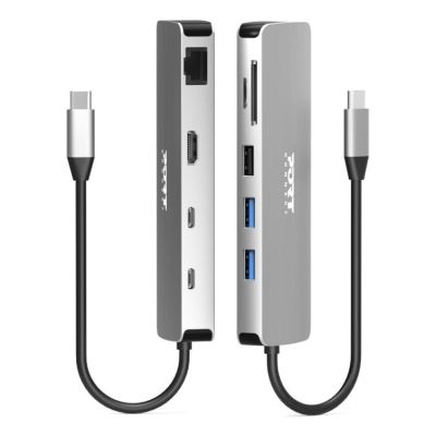 6. Port Designs 900164 stacja dokująca Przewodowa USB 3.2 Gen 1 (3.1 Gen 1) Type-C Stal nierdzewna