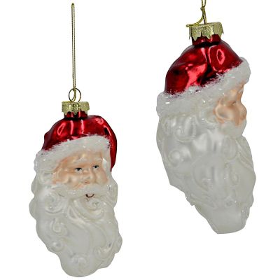 3. BOMBKA SZKLANA FORMÓWKA MIKOŁAJ 14CM SASKA GIFT & DECOR