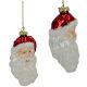 3. BOMBKA SZKLANA FORMÓWKA MIKOŁAJ 14CM SASKA GIFT & DECOR