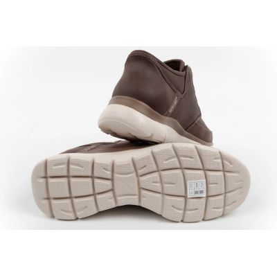 8. Skechers buty męskie Summits Siegul Slip-ins ocieplane brązowe