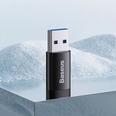 9. Baseus Ingenuity Series Mini przejściówka adapter USB 3.1 OTG do USB Typ C czarny (ZJJQ000101)