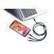 4. TROIKA DREIZACK PRO kabel USB 1,2 m USB C USB C/Micro USB-A/Lightning 100 W Czarny, Szary