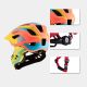 2. Kask rowerowy Rockbros TT-32SOYB-S dziecięcy z odpinaną szczęką rozmiar S - żółto-pomarańczowy