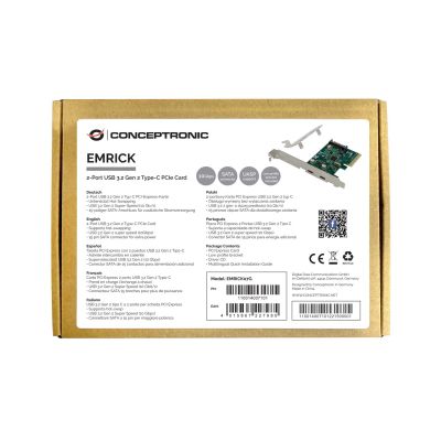 3. Conceptronic EMRICK07G adapter Wewnętrzny USB 3.2 Gen 2 (3.1 Gen 2)