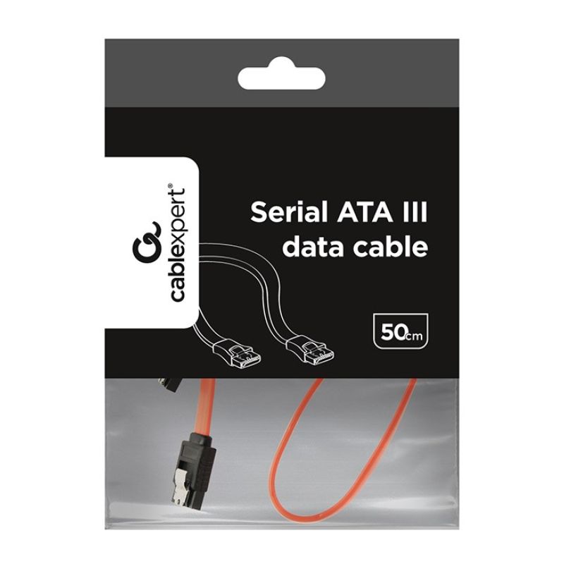 2. Kabel GEMBIRD CC-SATAM-DATA (SATA - SATA ; 0,50m; kolor czerwony)