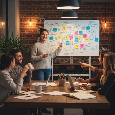 6. Mobilna tablica suchościeralna Ergo Office, orientacja pozioma, biała, jednostronna, z półką, wymiary tablicy 1190x790mm, ER-306