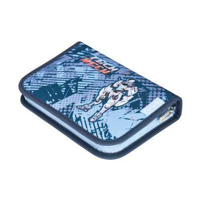 12. Herlitz UltraLight Plus TechMech zestaw do plecaka szkolnego Chłopiec Poliester Niebieski, Pomarańczowy