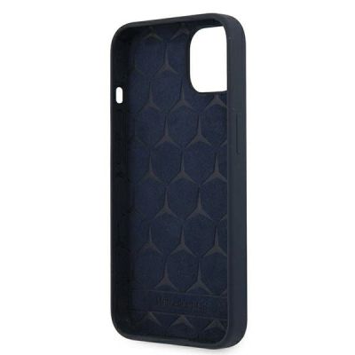 6. Etui Mercedes Silicone Line na iPhone 13 mini - granatowe