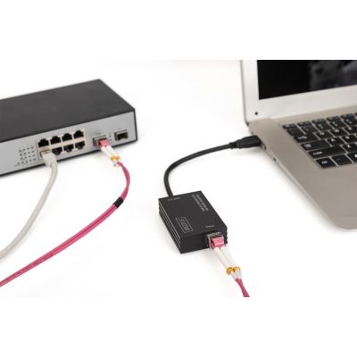 21. Digitus Adapter sieciowy USB 3.0 Gigabit SFP