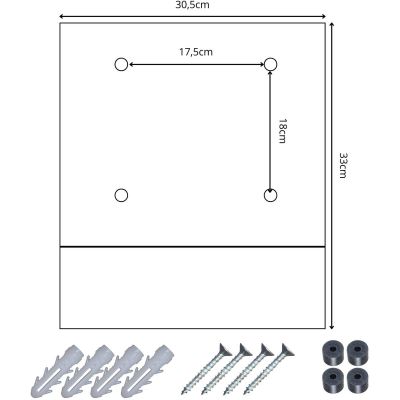 7. SKRZYNKA NA LISTY 30,5X9,5X33CM 1067520 SASKA GARDEN