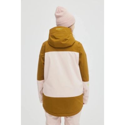 3. O'neill kurtka damska zimowa sportowa snowboard narty GTX RECCO różowa brązowa