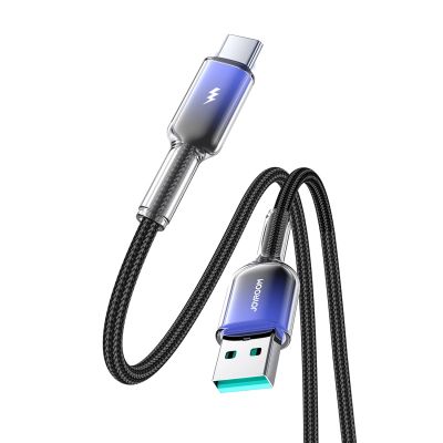 3. Kabel Joyroom S-A42 Crystal-Clear Series 3A USB-A - USB-C 1,2m - czarny