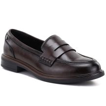 Skórzane półbuty loafersy lordsy brązowe Vinceza 133119