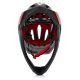 7. Kask rowerowy full-face Meteor Lupus S 48-52 cm czarny/czerwony